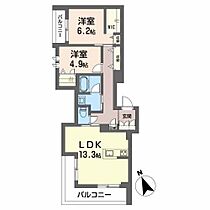 シャーメゾン　ルミエール  ｜ 兵庫県姫路市船橋町６丁目（賃貸マンション2LDK・2階・64.49㎡） その2