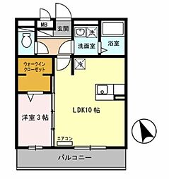 間取図画像 1LDK