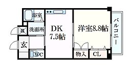 間取図画像 1DK