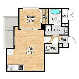間取図画像 1LDK