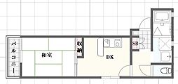 間取図画像 1DK