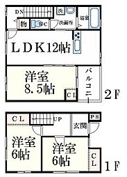 間取図画像 3LDK