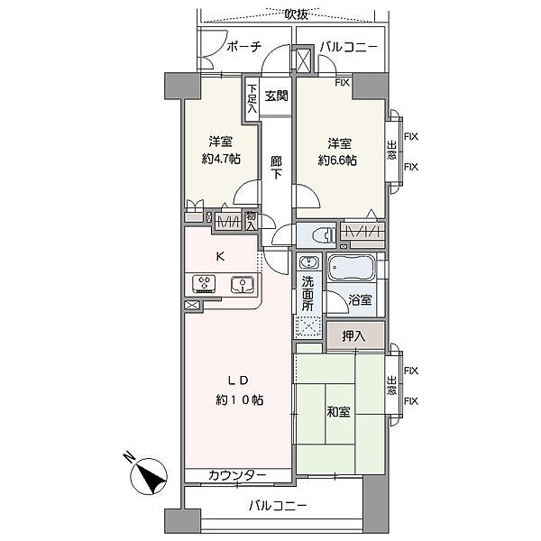 間取りを拡大表示