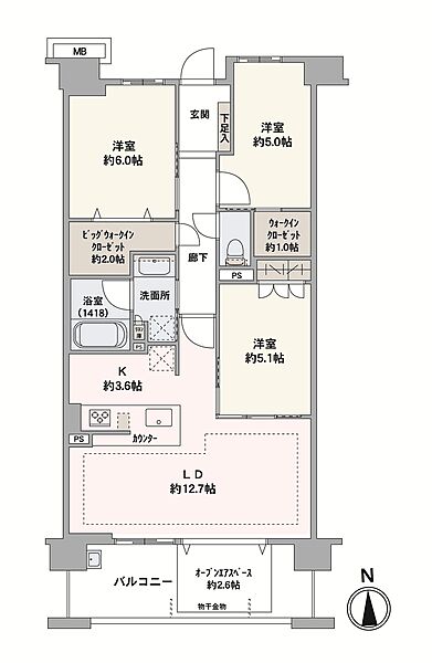間取りを拡大表示