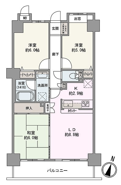 間取りを拡大表示