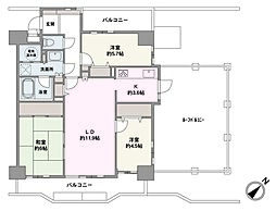 間取図画像 3LDK