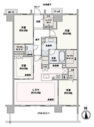 エクセレントシティ本厚木駅前 4LDKの間取図画像