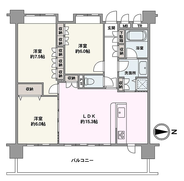 間取りを拡大表示