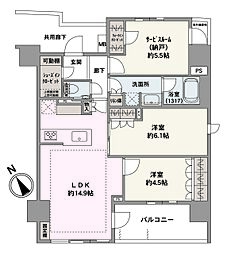 プレシス相模原リベール 2SLDKの間取図画像
