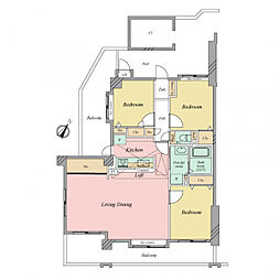 間取図画像 3LDK