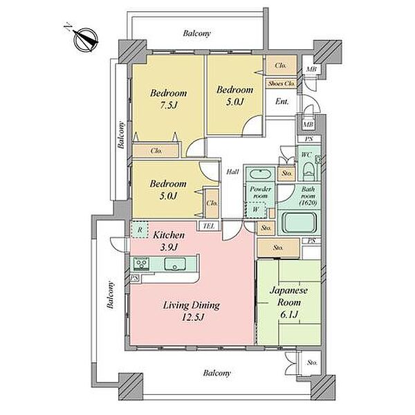 間取りを拡大表示