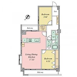 間取図画像 2LDK