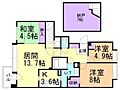 リーベスト南平岸弐番館1階9.2万円