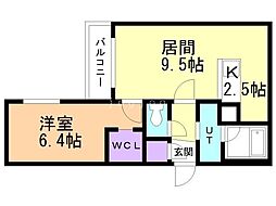 間取図画像 1LDK
