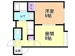 間取図画像 1LDK