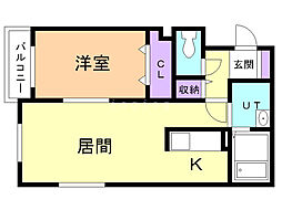 間取図画像 1LDK