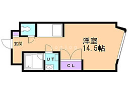 メゾン清田21 ワンルームの間取図画像