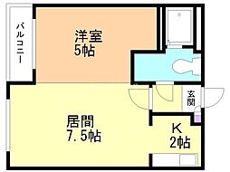 間取図画像 1LDK