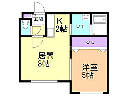クラリス豊平II 4階/403