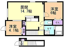 間取図画像 2LDK