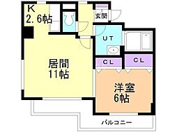 間取図画像 1LDK