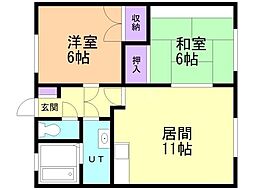 間取図画像 2LDK