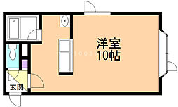 サンリバー南ノ沢2 1Kの間取図画像