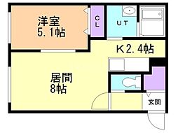 間取図画像 1LDK