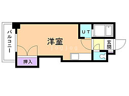 ルート・フランセ・36 ワンルームの間取図画像