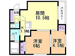 間取図画像 2LDK