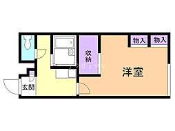 レオパレスたんぽぽ 1Kの間取図画像
