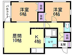 間取図画像 2LDK