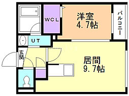 FORESTA148 1LDKの間取図画像