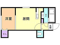 アイプラス 1LDKの間取図画像