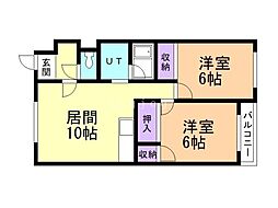 間取図画像 2LDK