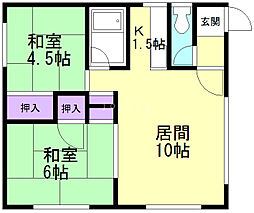 間取図画像 2LDK