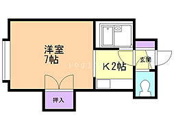 パステル月寒東A 1階