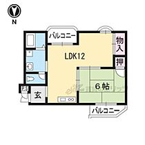 京都府京都市西京区山田車塚町（賃貸マンション1LDK・1階・44.71㎡） その2