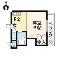 ユウハイツ 105 ｜ 京都府京都市右京区宇多野福王子（賃貸マンション1R・1階・19.80㎡） その2