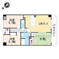 クラウンハイム園部603号室  ｜ 京都府南丹市園部町新町（賃貸マンション3LDK・6階・60.60㎡） その2