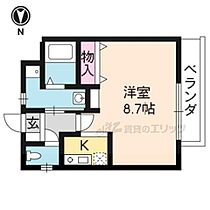 京都府京都市右京区太秦安井小山町（賃貸マンション1R・2階・28.40㎡） その1