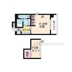 ILIOS 1Kの間取図画像