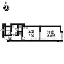 伽羅 304 ｜ 京都府京都市右京区鳴滝音戸山町（賃貸マンション1DK・3階・36.81㎡） その2