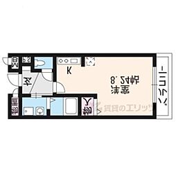 レジデンスAyu ワンルームの間取図画像
