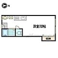 紫野ハイツ3階4.5万円