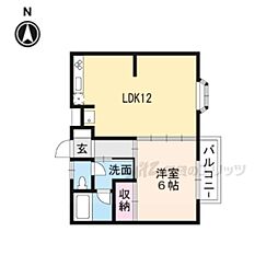 サンリット 1LDKの間取図画像