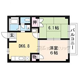ファミールロード 2DKの間取図画像