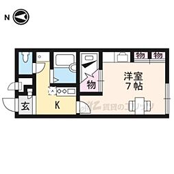 レオパレス八日市インター前 1Kの間取図画像