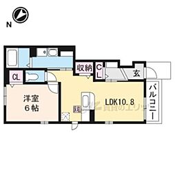 モンテグランデ2 1LDKの間取図画像