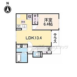 プラシード・アロッジオIV 1LDKの間取図画像